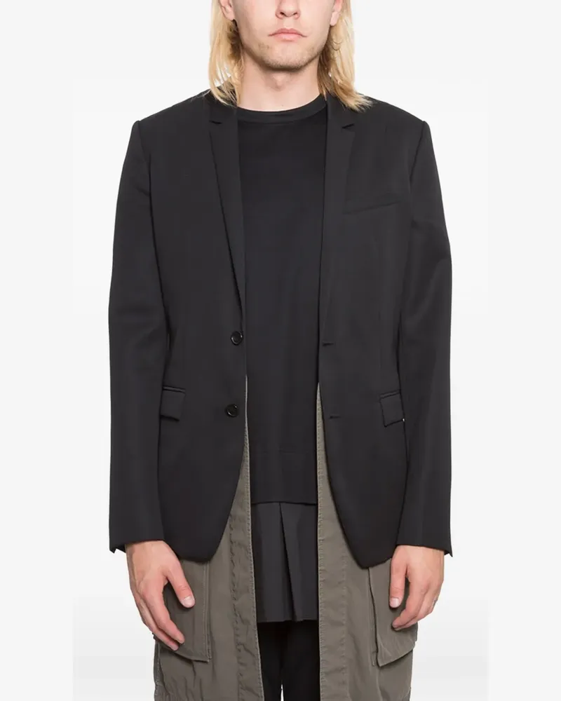 JUUN.J buttoned long-sleeve blazer - Schwarz Schwarz