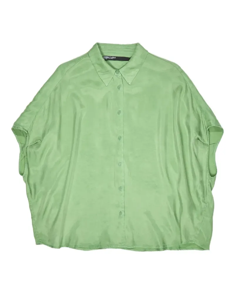 BIMBA Y LOLA Geknöpftes Cape-Hemd - Grün Grün