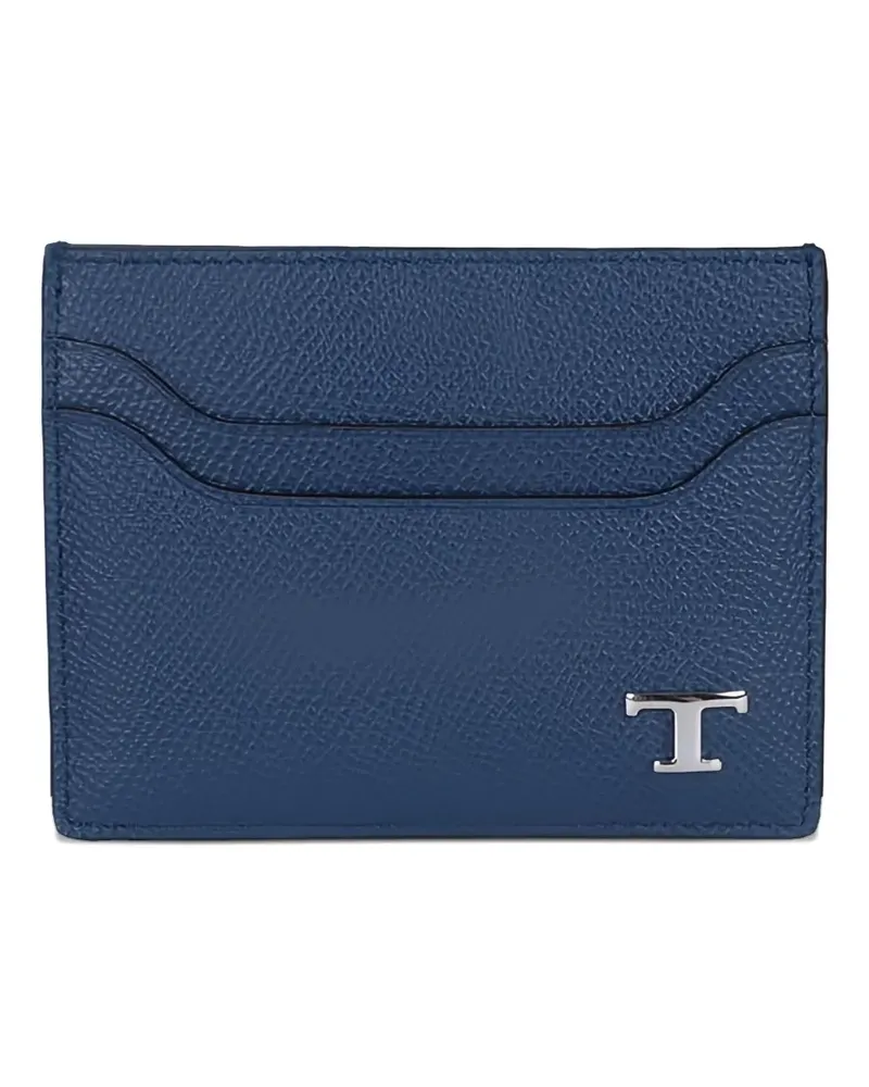 TOD'S Kartenetui mit Logo-Schild - Blau Blau