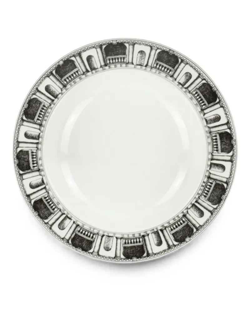Fornasetti architectural-print dinnerware set - Weiß Weiß