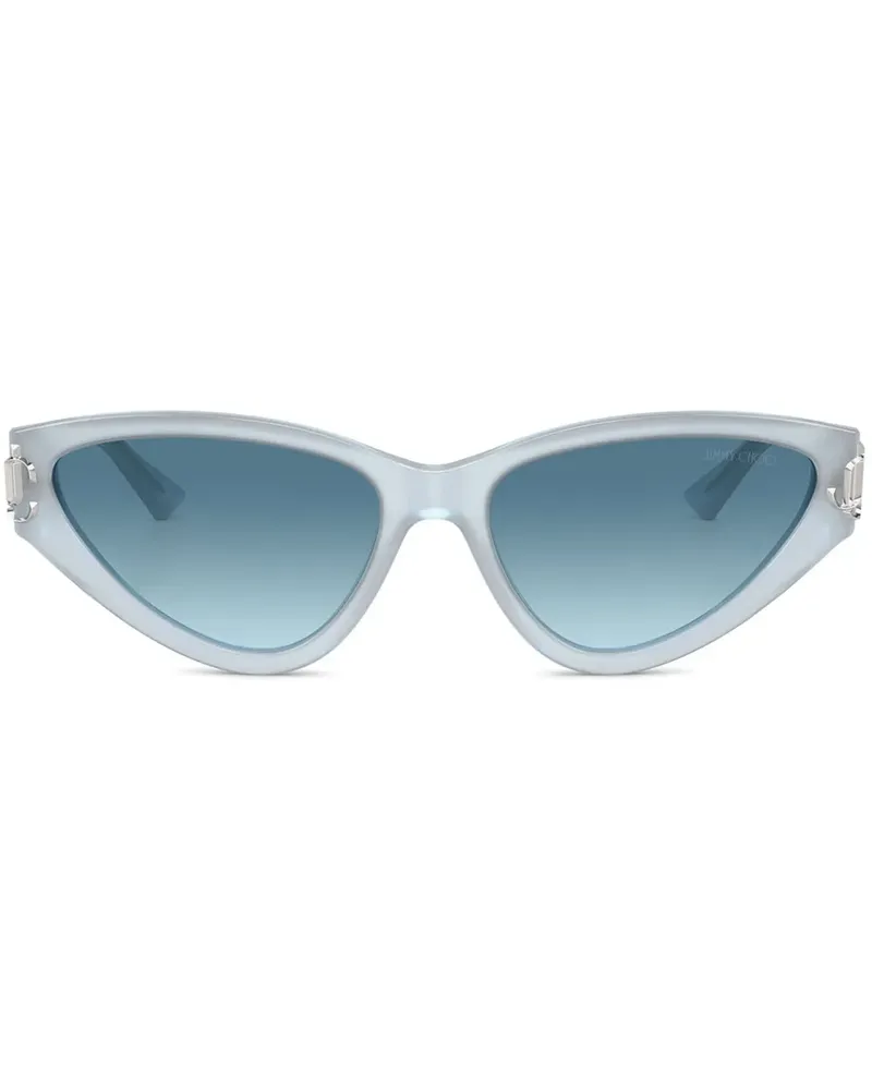 Jimmy Choo Sonnenbrille mit Cat-Eye-Gestell - Blau Blau