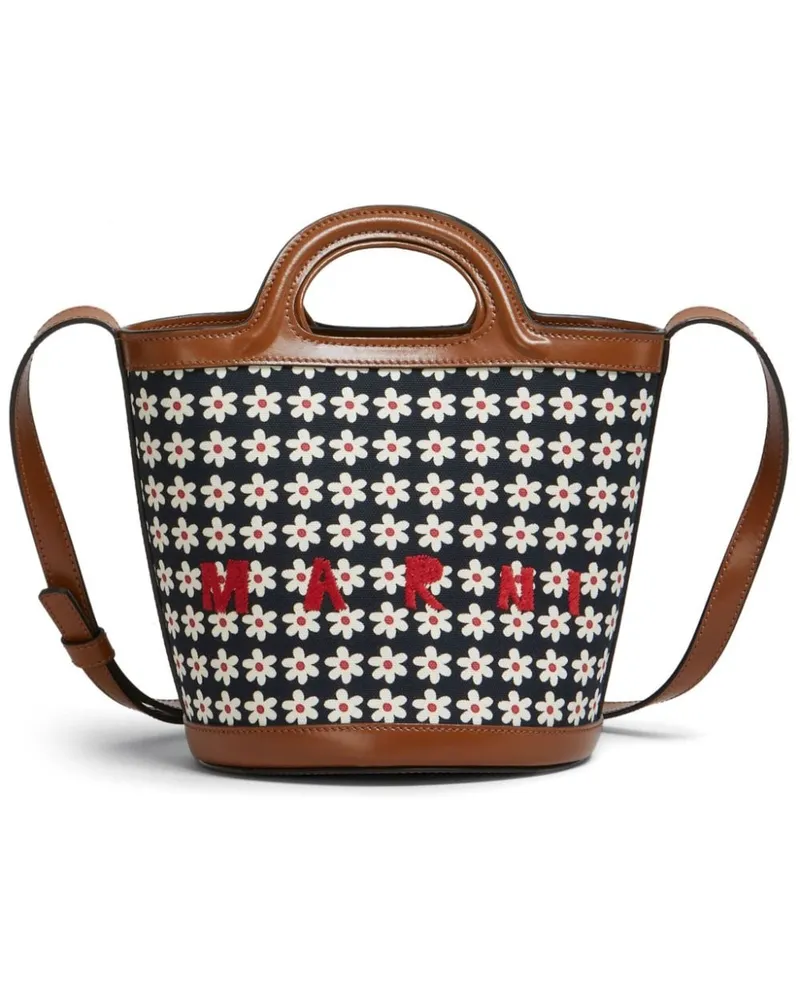 Marni Kleine Tropicalia Handtasche - Schwarz Schwarz