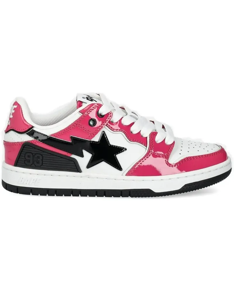 BAPE Sneakers mit Stern-Patch - Rosa Rosa