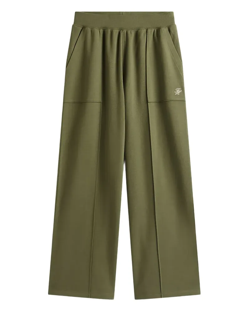 Tommy Hilfiger Hose mit Logo-Stickerei - Grün Grün