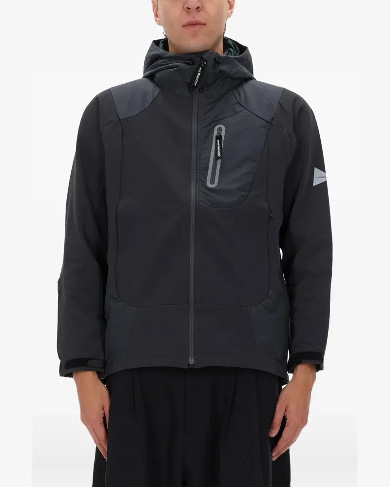 and wander Kapuzenjacke mit Reißverschluss - Grau Grau