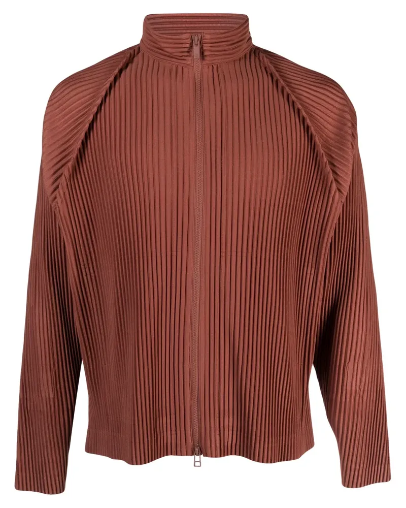 Issey Miyake MC October Plisseejacke - Braun Braun