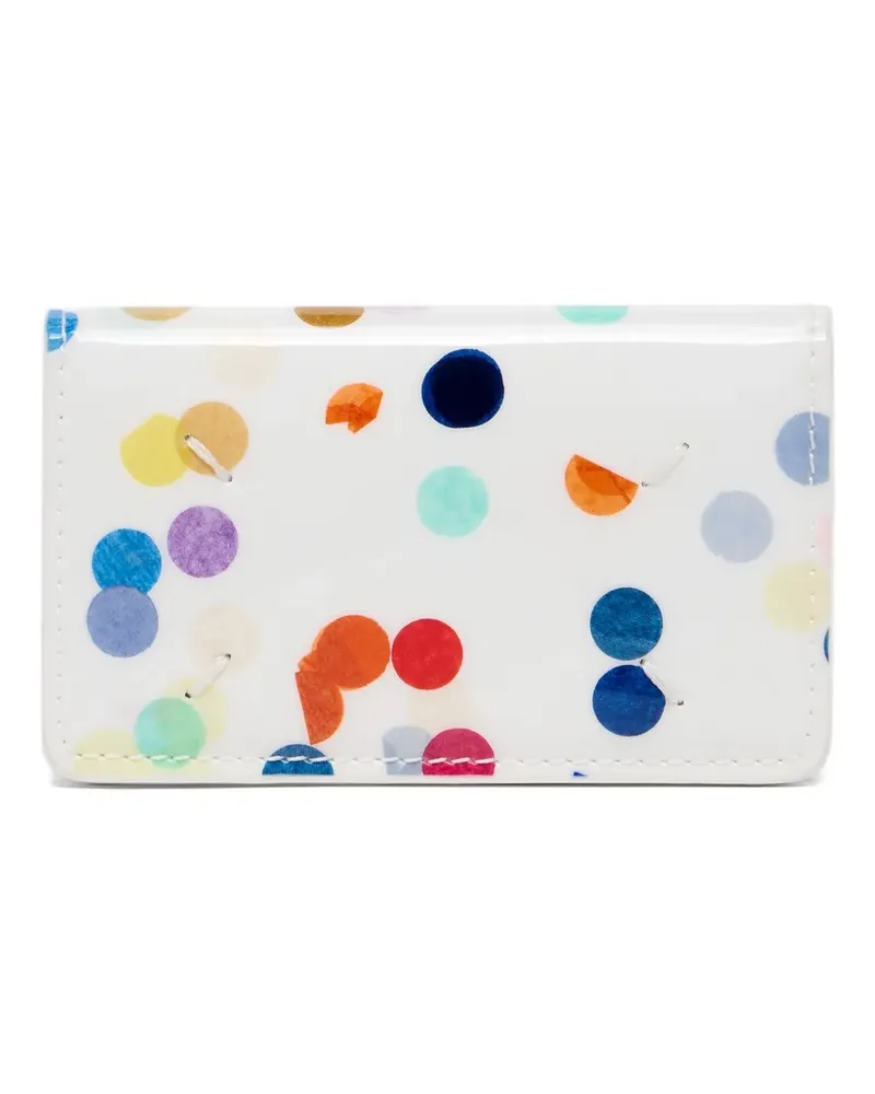 Maison Margiela confetti-print card holder - Weiß Weiß