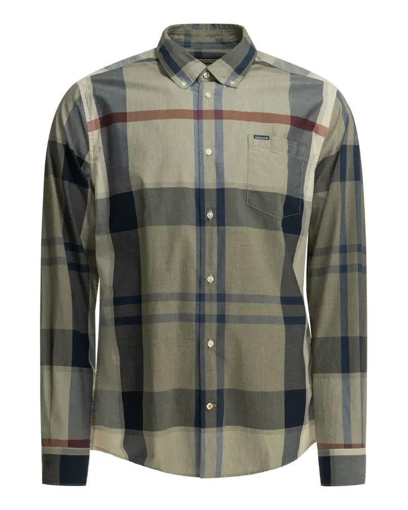 Barbour check-pattern button-down shirt - Nude Nude