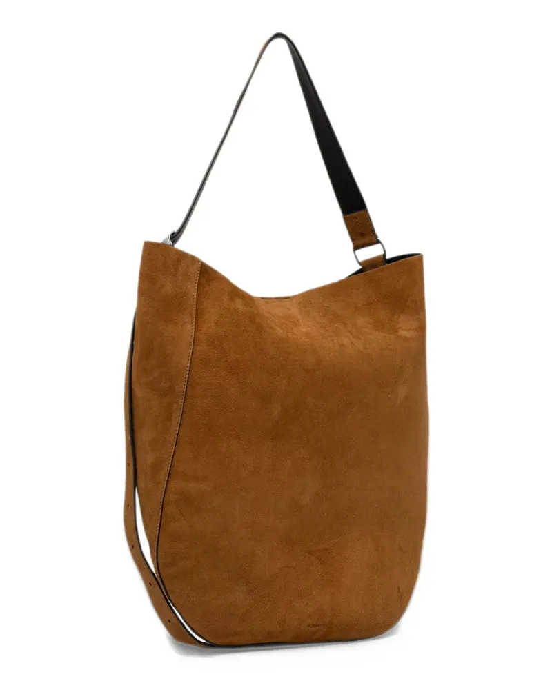 AllSaints Esme suede shoulder bag - Braun Braun