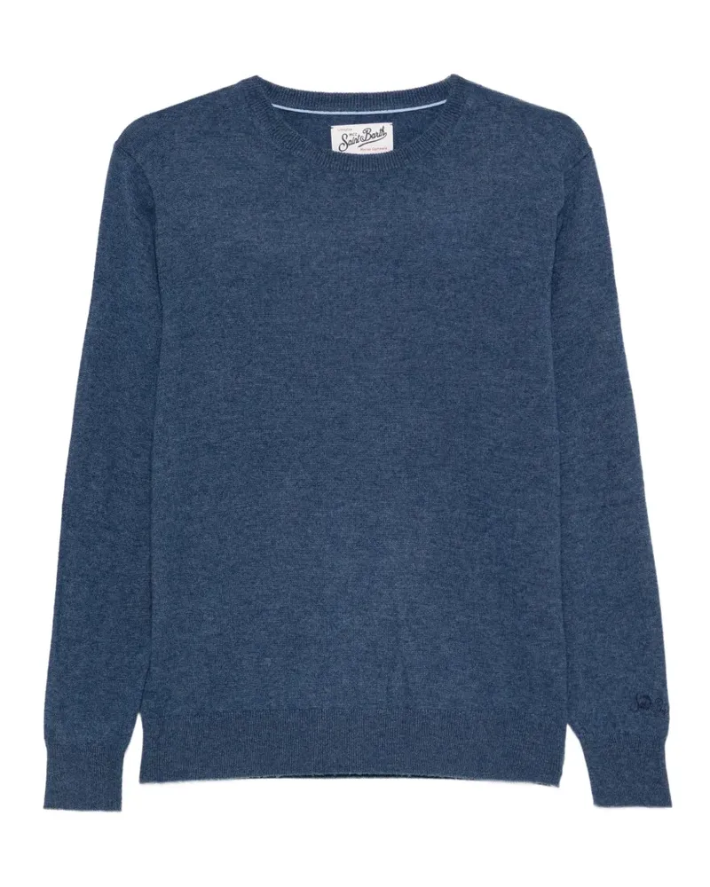 MC2 Saint Barth fine-knit crew-neck sweater - Blau Blau