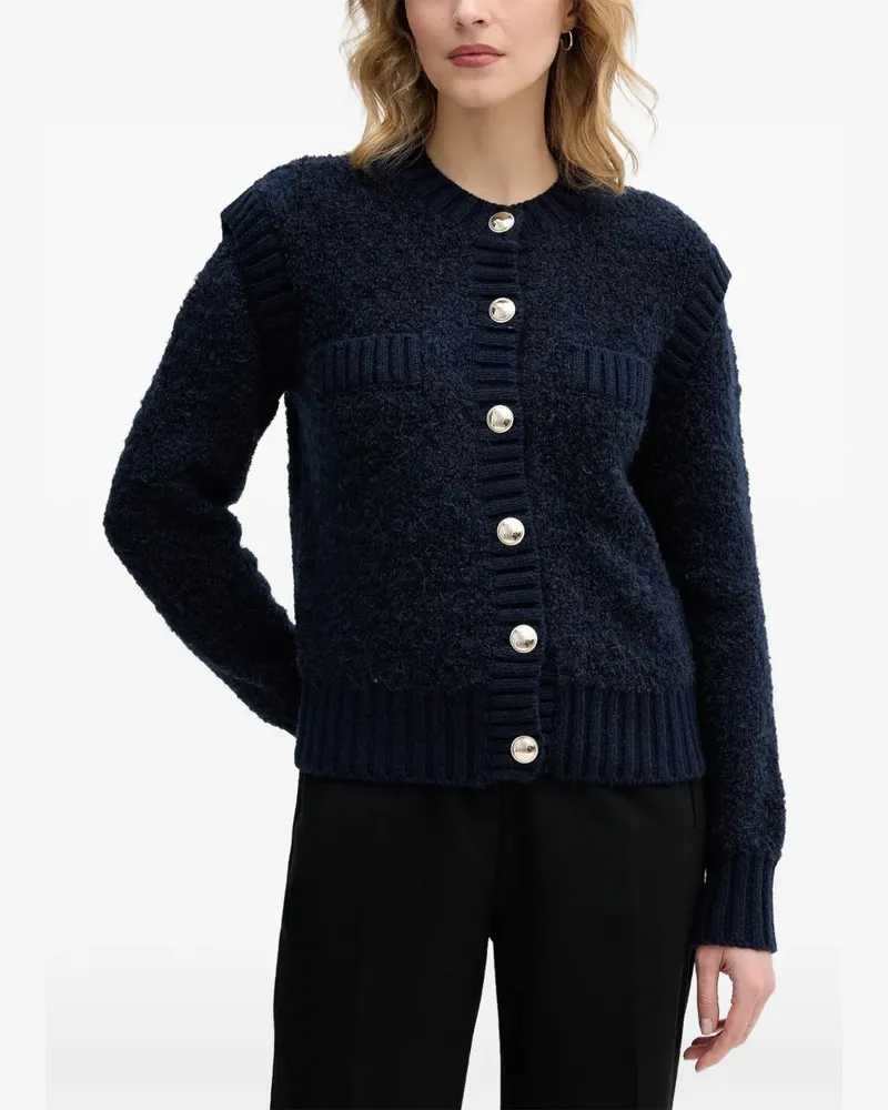 Sisley Geknöpfter Cardigan - Blau Blau