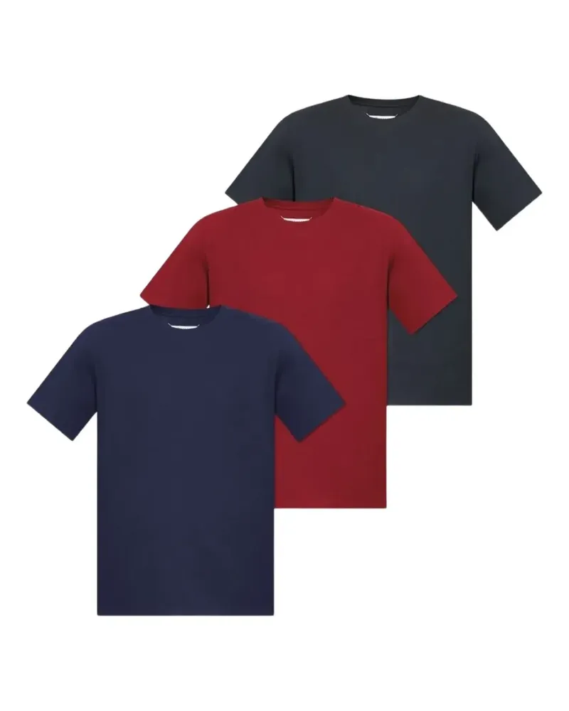 Maison Margiela Set aus drei T-Shirts - Blau Blau