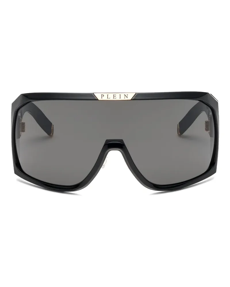 Philipp Plein Sonnenbrille im Oversized-Look - Schwarz Schwarz