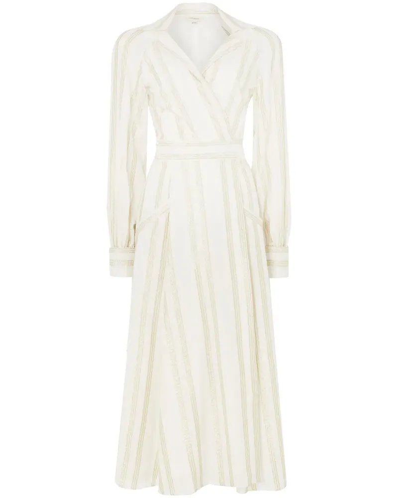 Temperley London Benoto Wickelkleid - Weiß Weiß