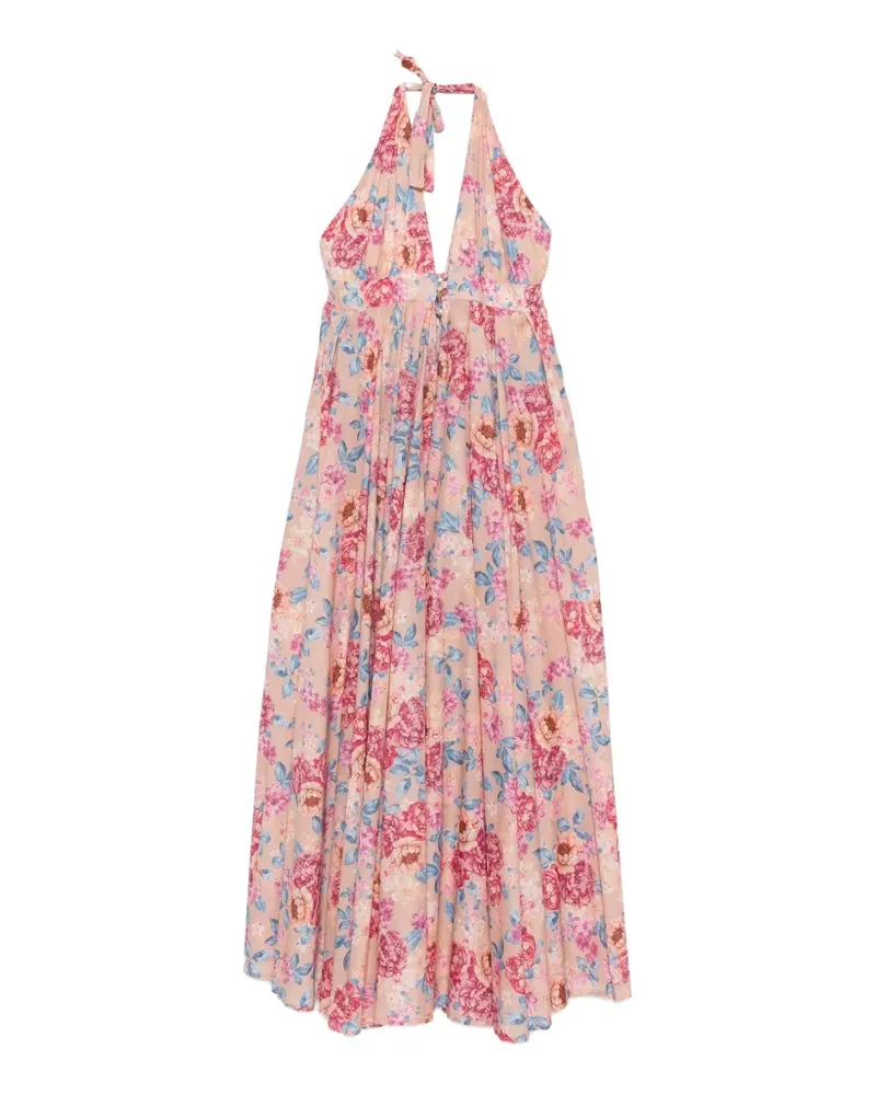 Anjuna Bridget Maxikleid mit Blumenprint - Rosa Rosa