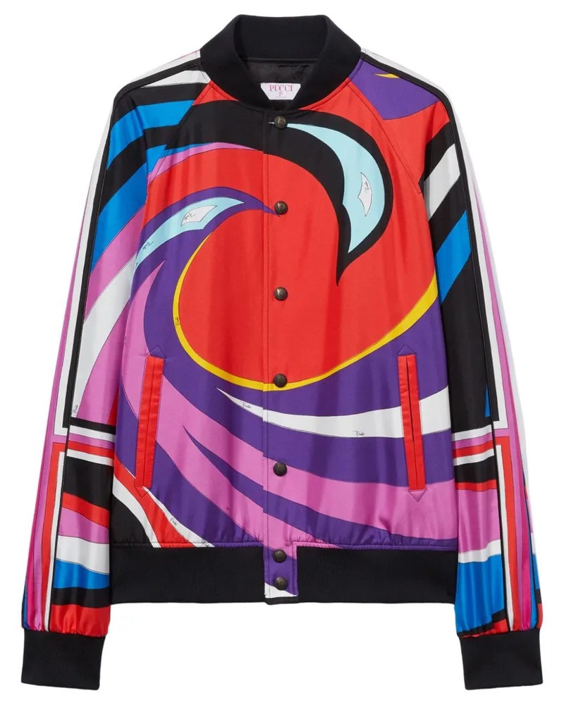 Emilio Pucci Bomberjacke mit Cigni-Print - Rot Rot