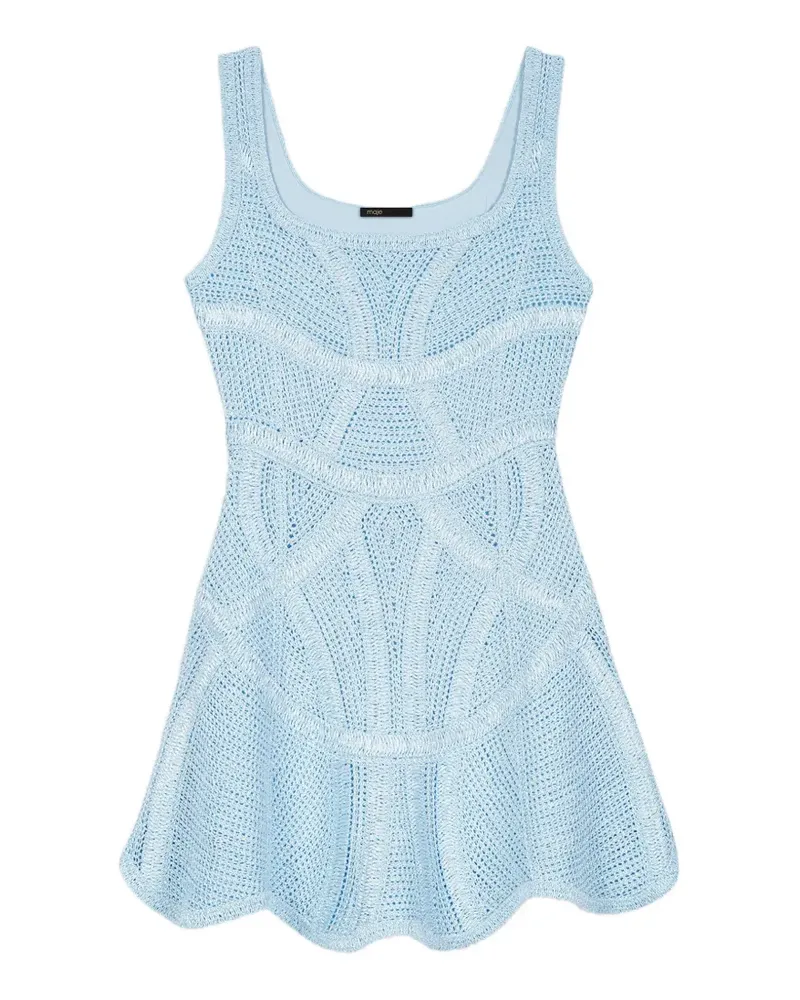 Maje Gehäkeltes Kleid - Blau Blau