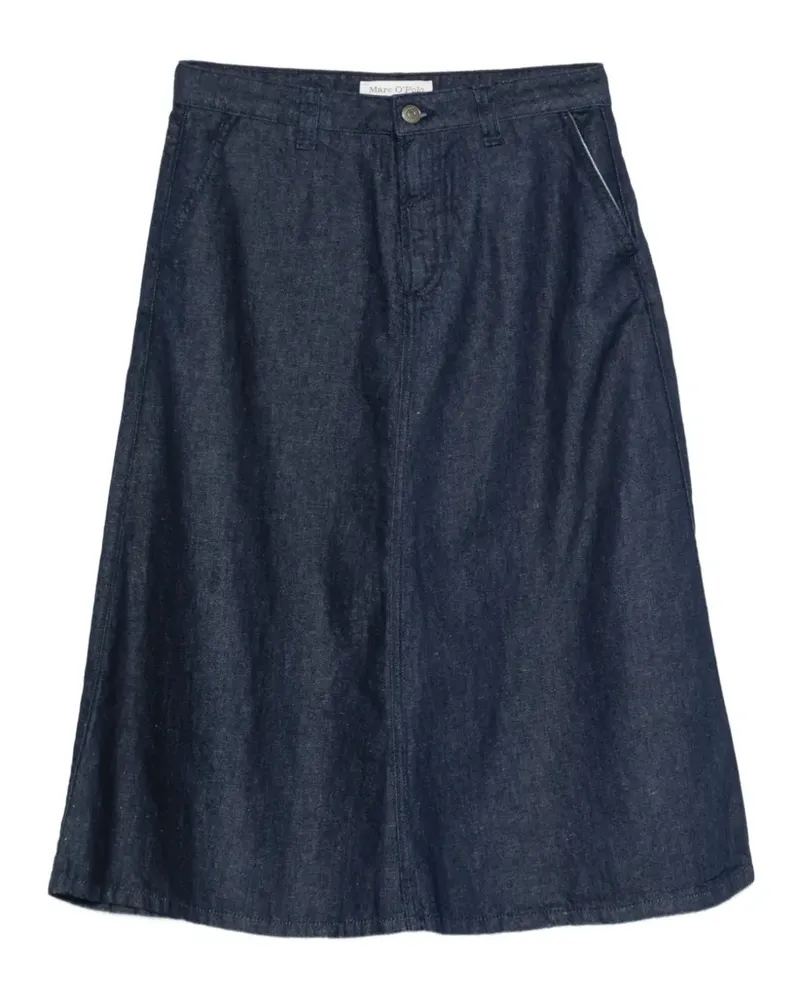 Marc O'Polo A-line denim midi skirt - Blau Blau