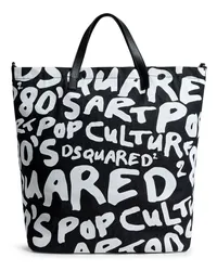 Dsquared2 Shopper mit Logo-Print Schwarz