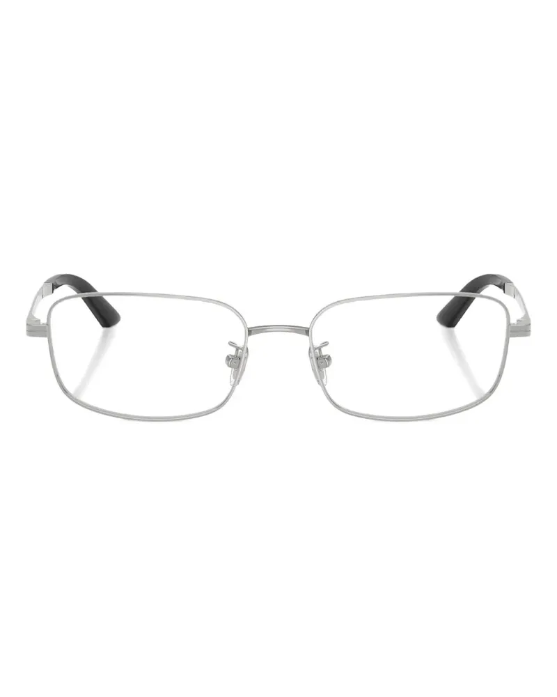 Versace Brille mit eckigem Gestell - Silber Silber