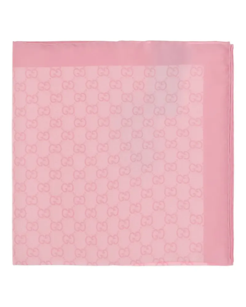 Gucci GG silk-twill scarf - Rosa Rosa