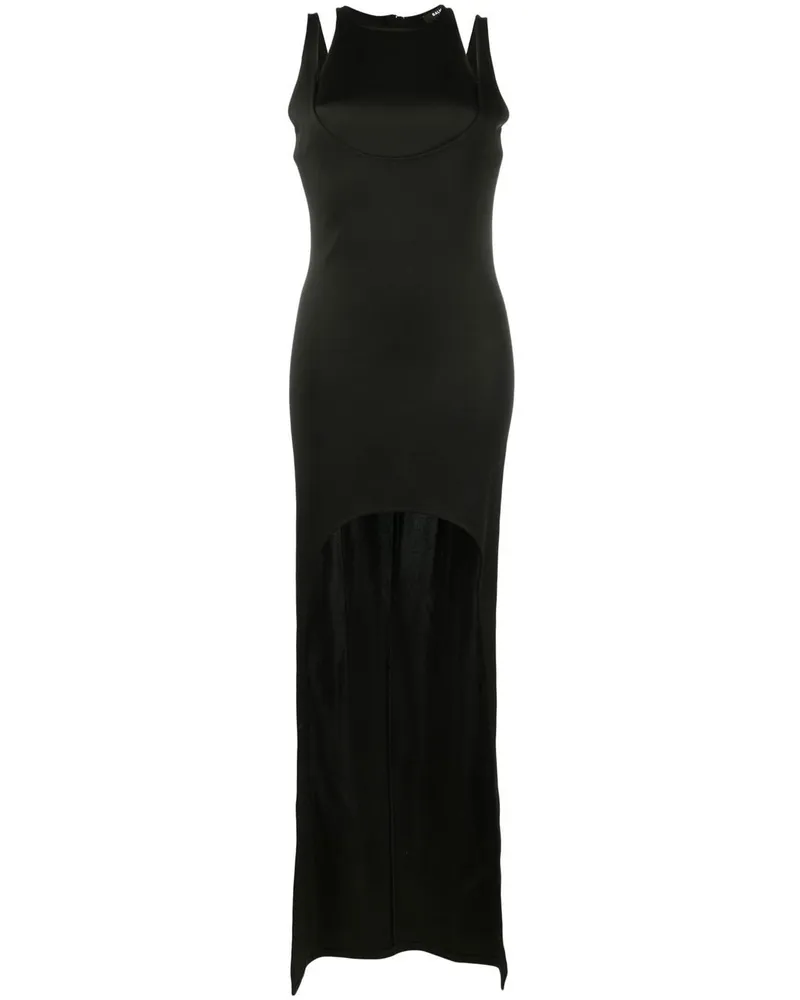 Balmain Kleid im Layering-Look - Schwarz Schwarz