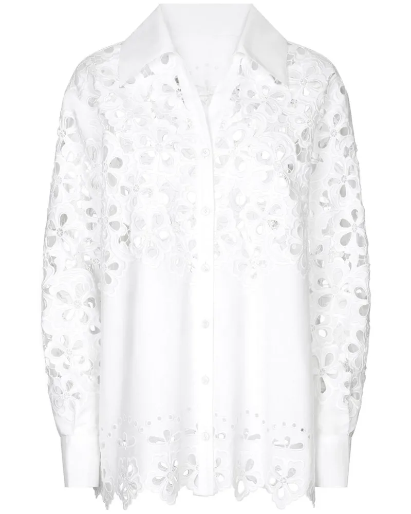 Dolce & Gabbana Hemd mit Cut-Outs - Weiß Weiß