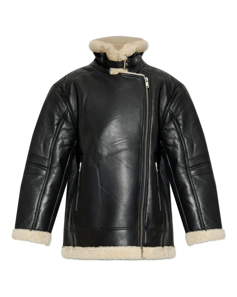 Gestuz GZShilina Lederjacke - Schwarz Schwarz