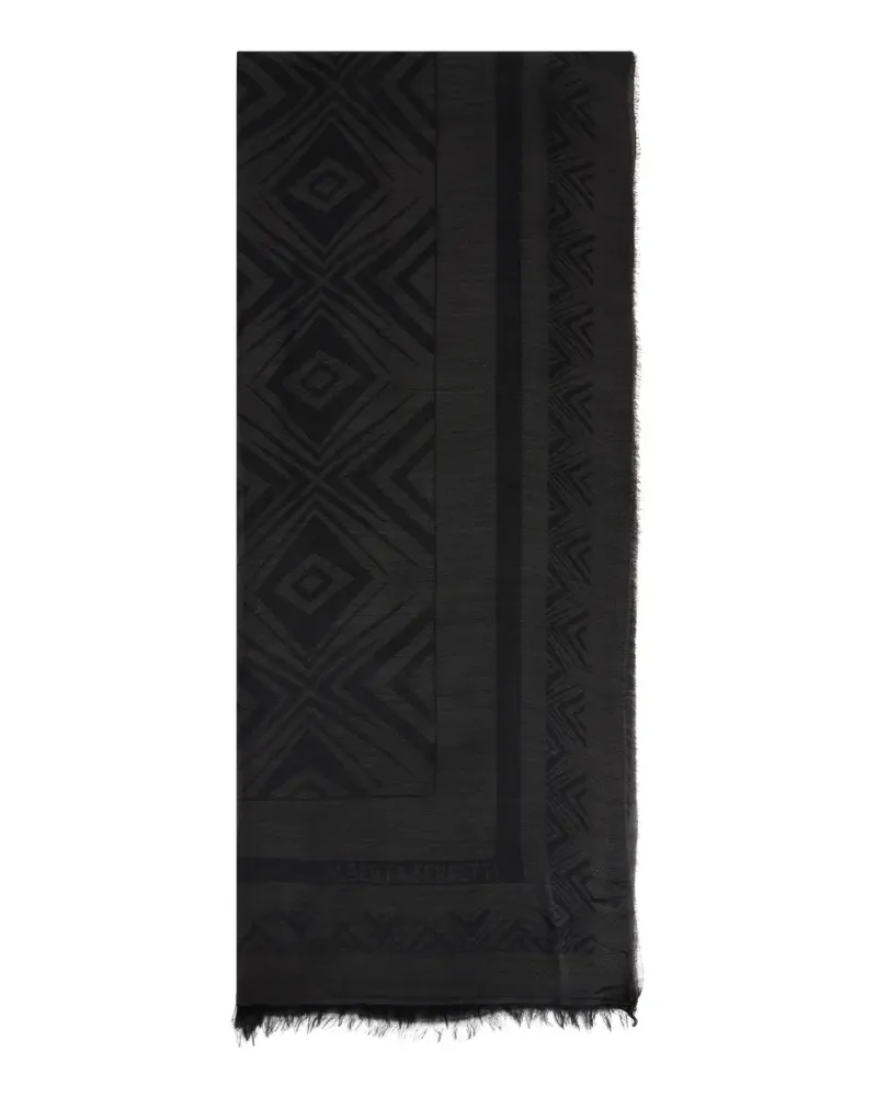 Alberta Ferretti Schal mit geometrischem Print - Schwarz Schwarz