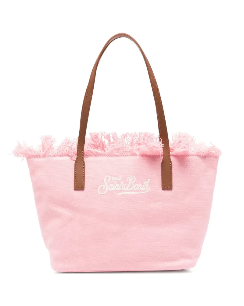 MC2 Saint Barth medium City fringed tote bag - Rosa Rosa