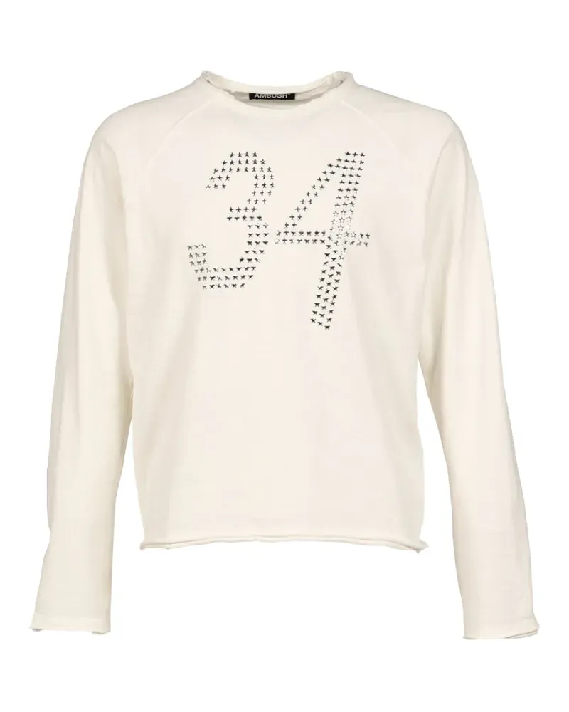 AMBUSH T-Shirt im Distressed-Look - Nude Nude