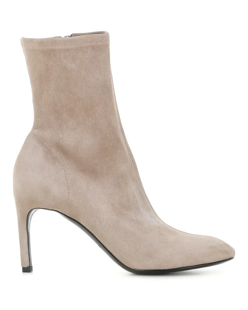 Roberto del Carlo Stiefel aus Wildleder - Nude Nude