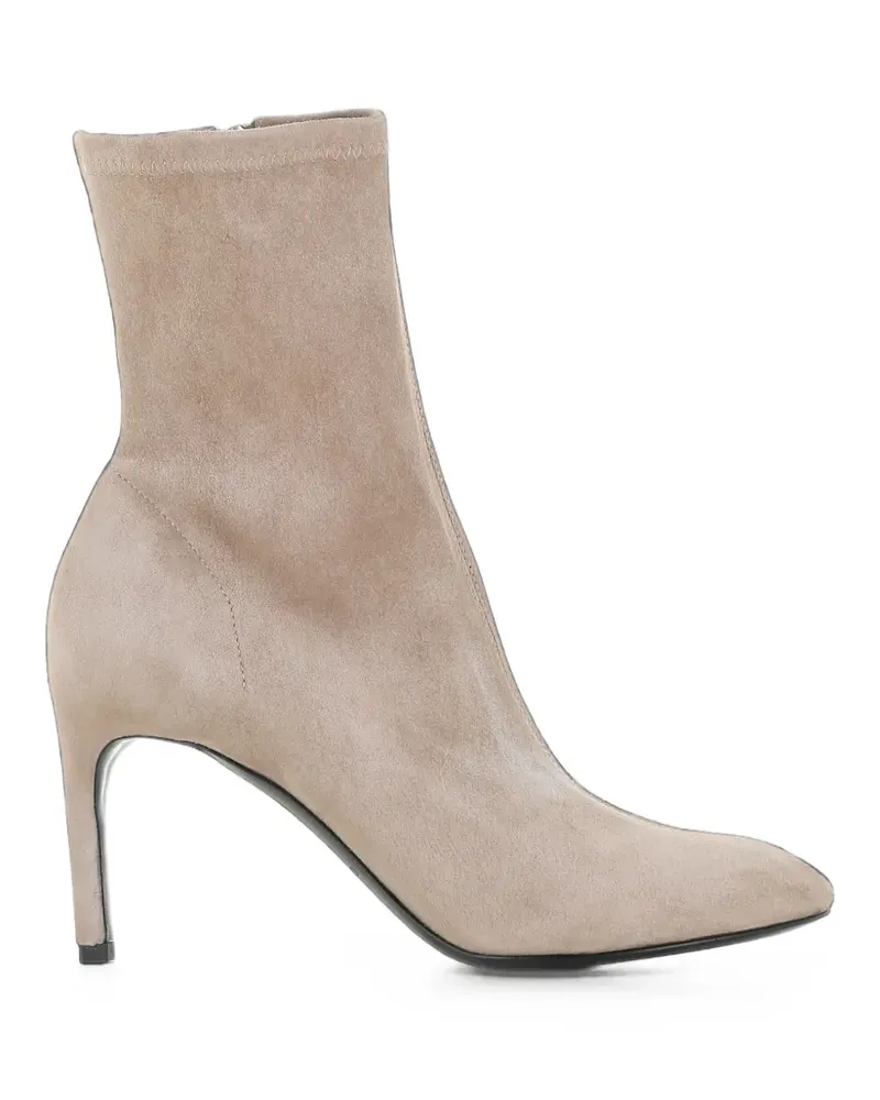 Roberto del Carlo suede boots - Nude Nude