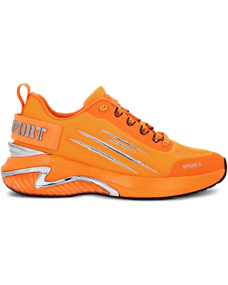 Philipp Plein Sneakers mit Logo-Verzierung - Orange Orange
