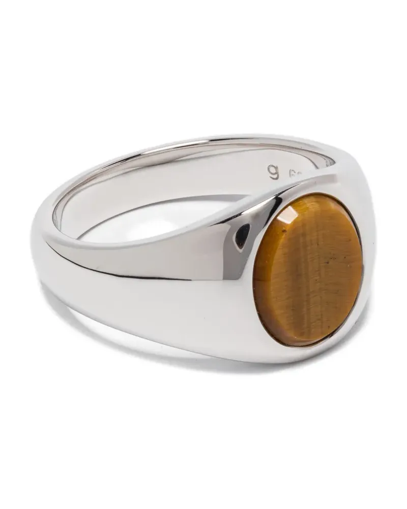 Tom Wood Kim Ring mit Tigerauge - Silber Silber