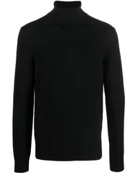 Emporio Armani Gestrickter Rollkragenpullover Schwarz