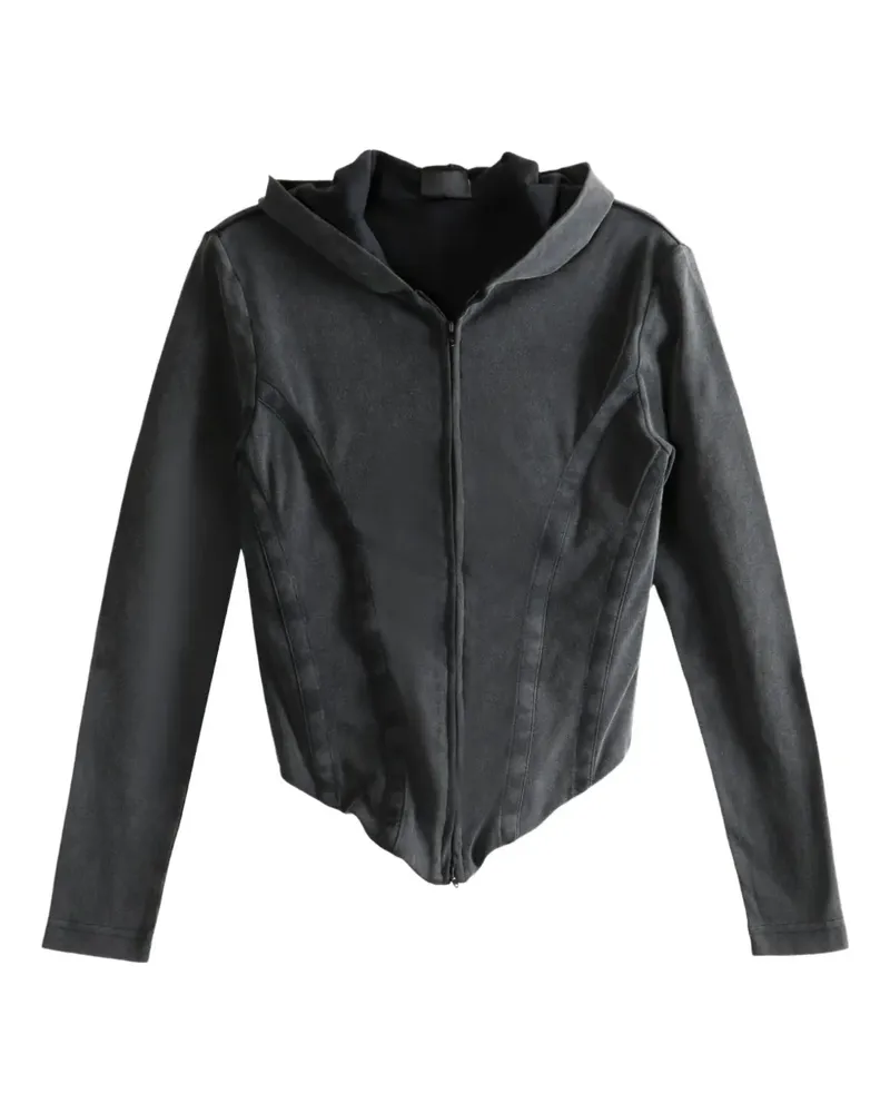 Balenciaga Kapuzenjacke mit Reißverschluss - Grau Grau