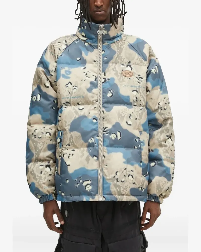BAPE Gefütterte Kapuzenjacke - Blau Blau