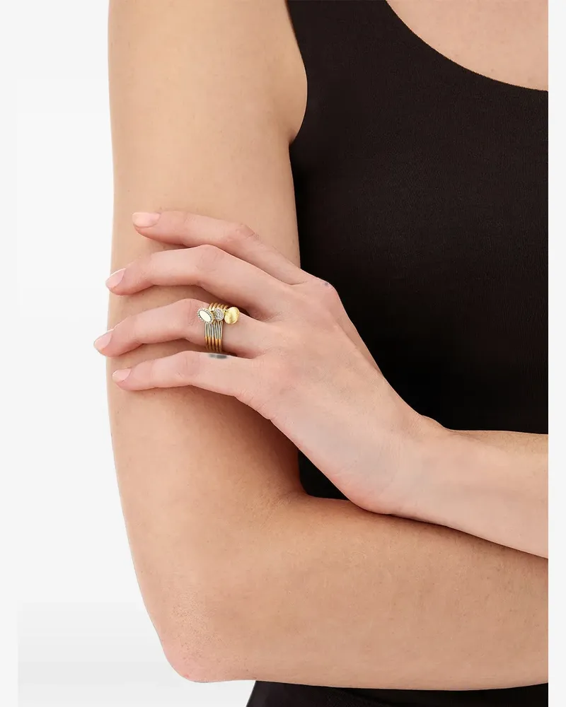 NANIS diamond Boules multi-band ring - Gold Gold