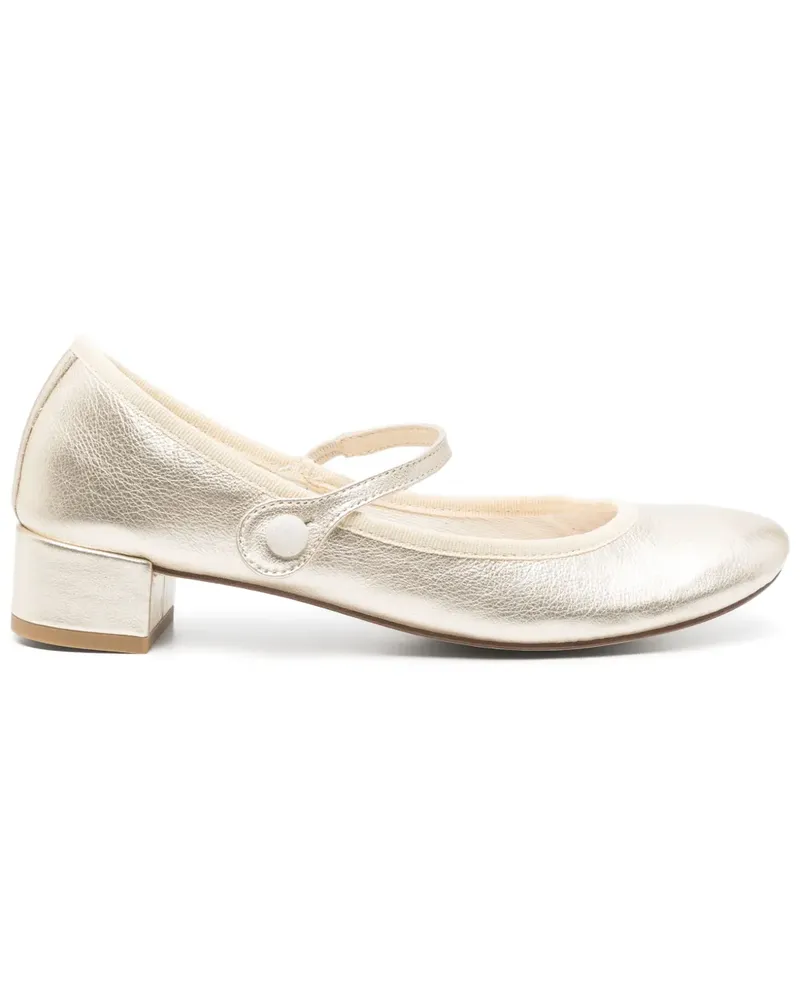 Repetto Rose Pumps 30mm - Gold Gold