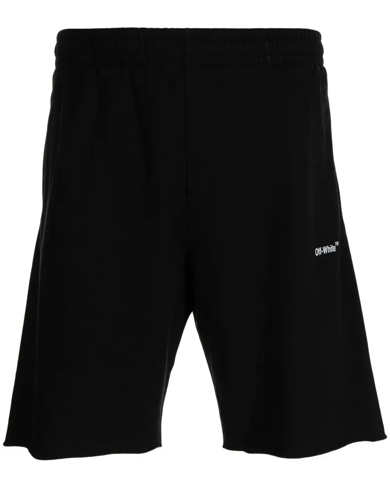 OFF-WHITE Joggingshorts mit Arrows-Print - Schwarz Schwarz