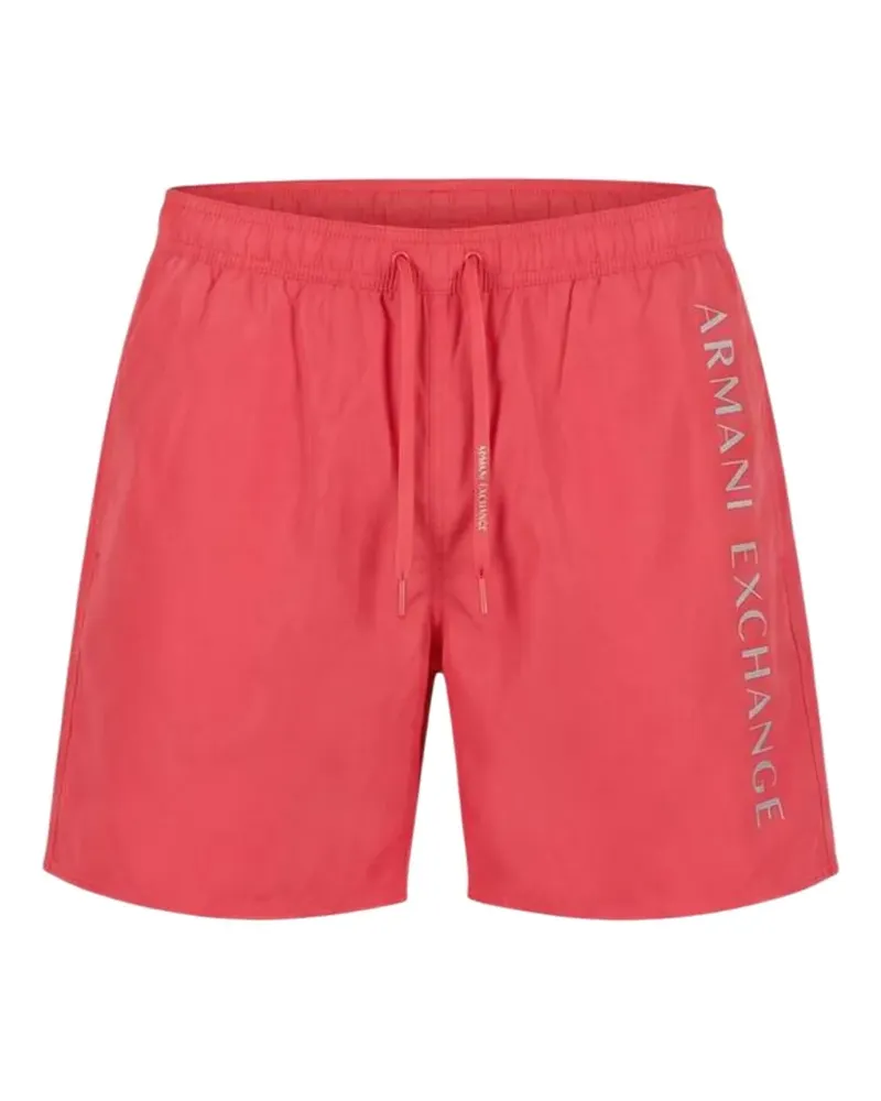 Armani Exchange logo-print drawstring swim shorts - Orange Orange