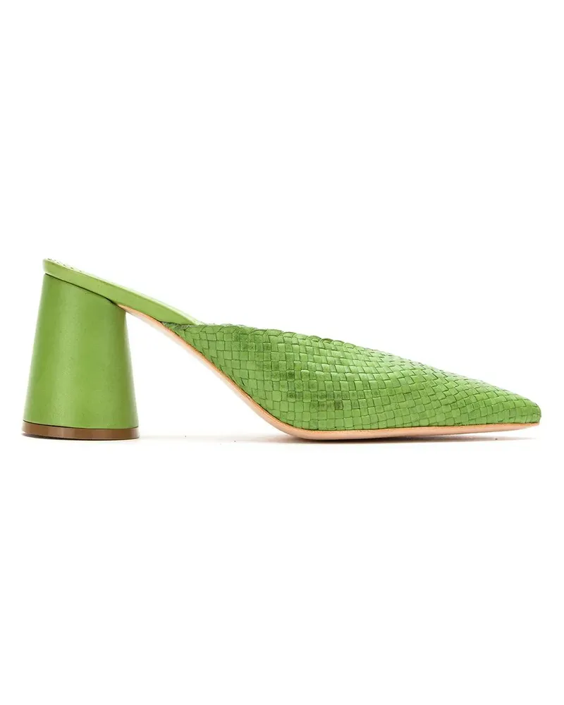Sarah Chofakian Mules aus Leder - Grün Grün