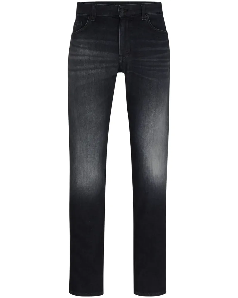 HUGO BOSS Schmale Jeans mit Stone-Wash-Effekt - Schwarz Schwarz