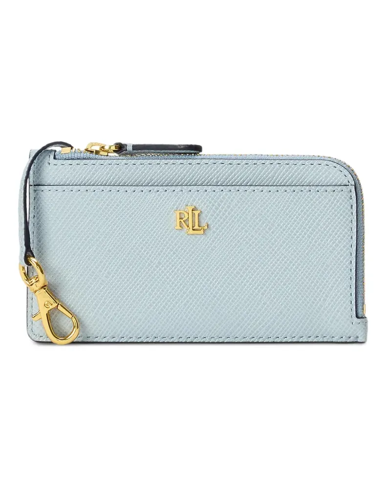 Ralph Lauren logo-plaque leather wallet - Blau Blau