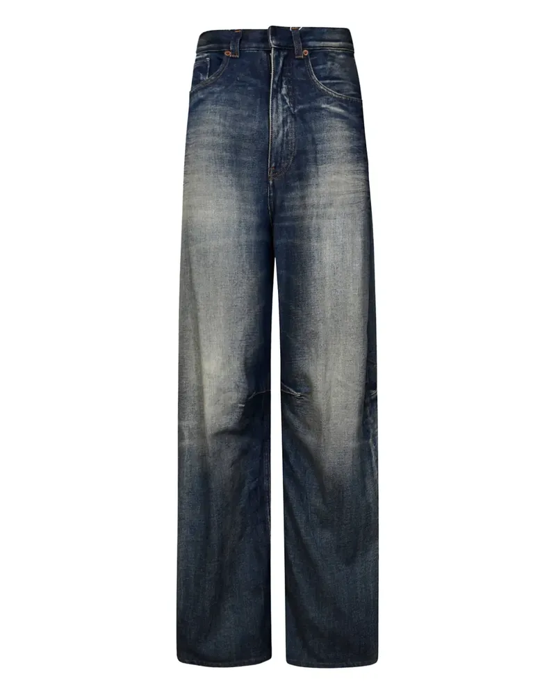 Maison Margiela Jeans mit Logo-Patch - Blau Blau