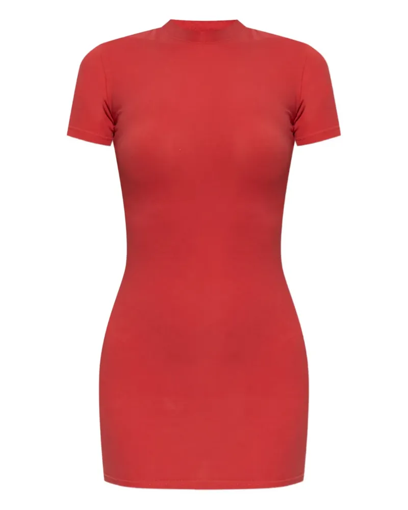 Balenciaga Minikleid mit kurzen Ärmeln - Rot Rot