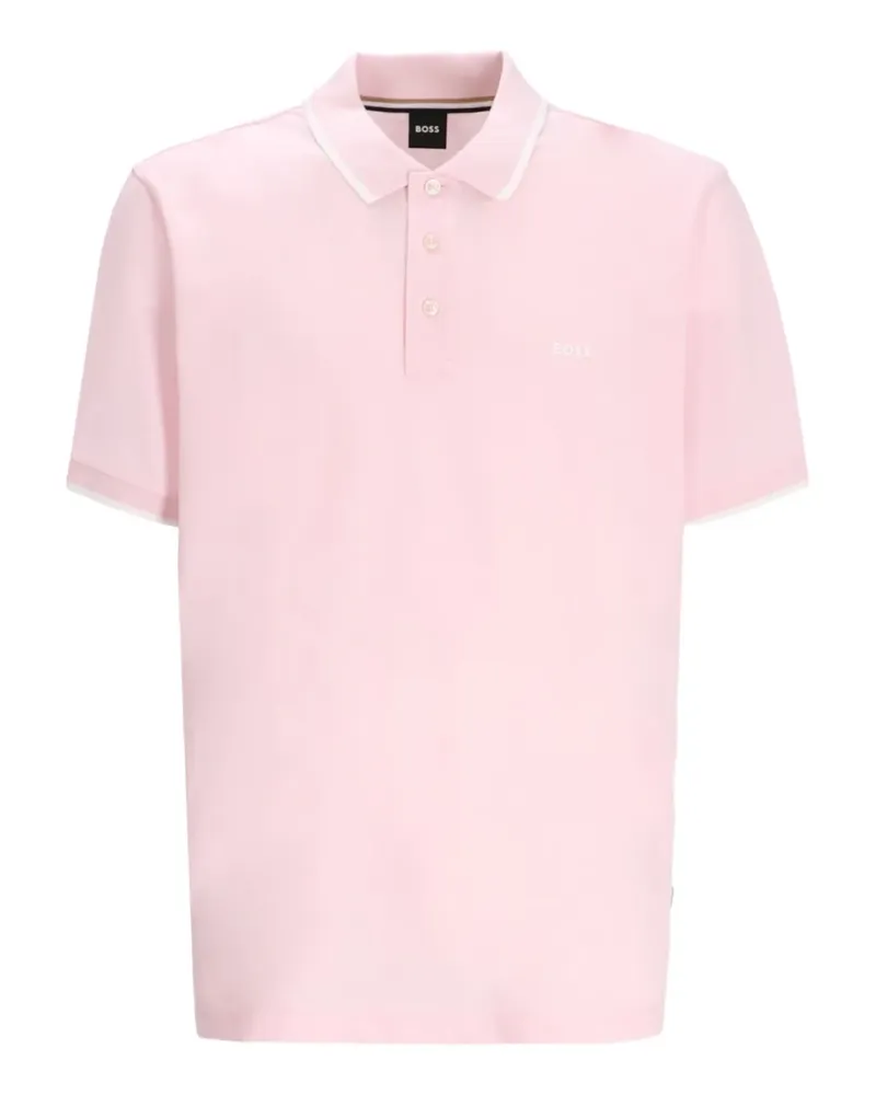 HUGO BOSS Poloshirt mit Kontrastdetails - Rosa Rosa