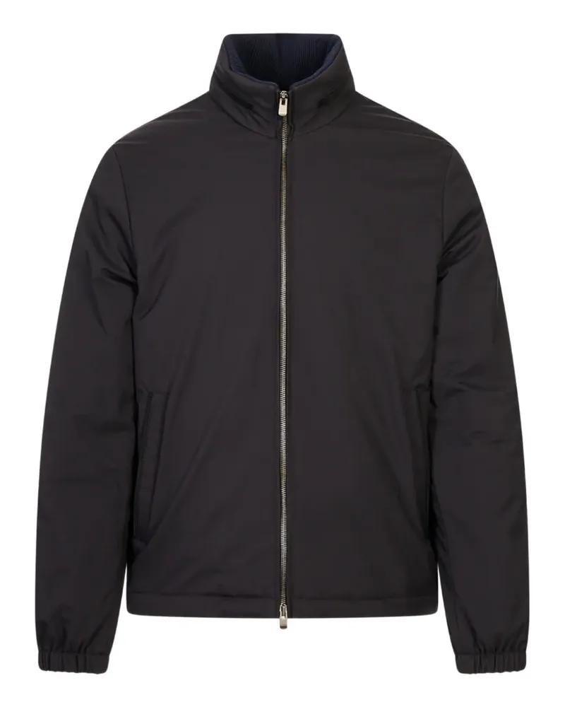 AGNONA Jacke mit Logo-Schild - Schwarz Schwarz