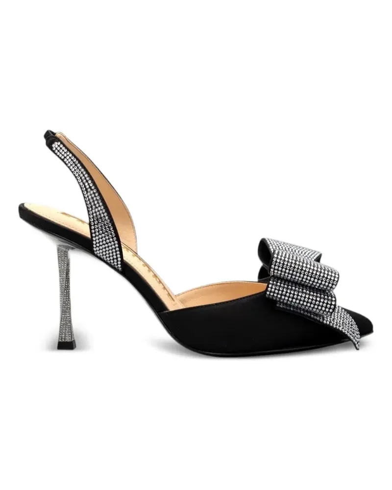 Kat Maconie crystal-embellished bow slingback pumps - Schwarz Schwarz